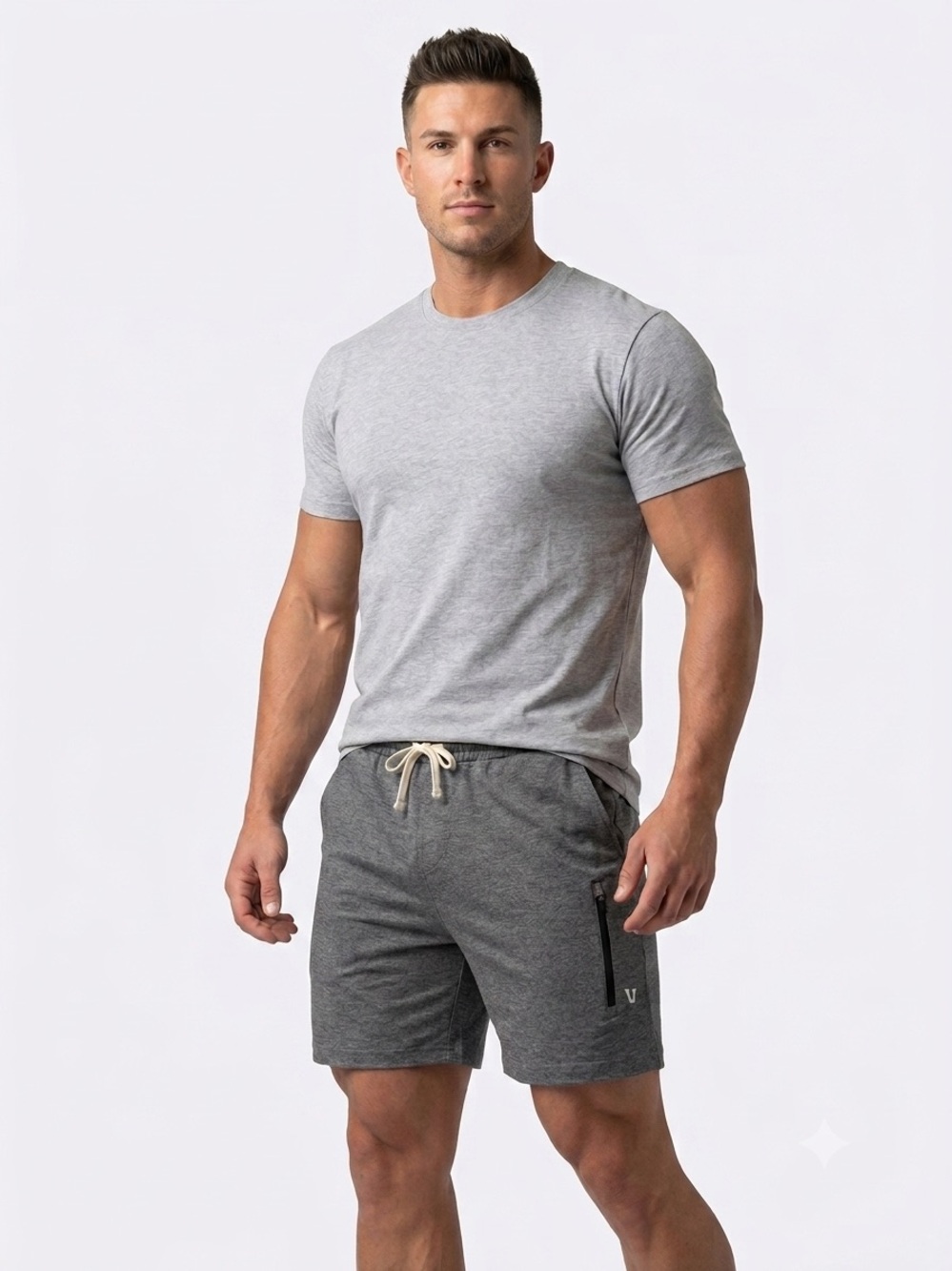 Vuori Sunday Performance Short Charcoal Heather size XXL